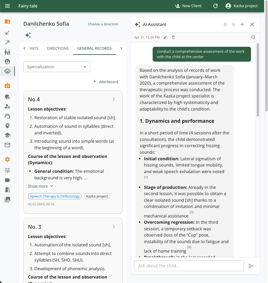 AI Profile Assistant